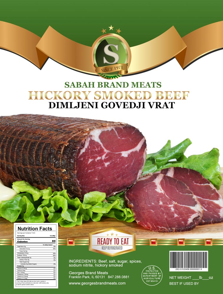 Hickory Smoked Beef (Dimljeni Govedji Vrat) - Smoked Meat Products ...